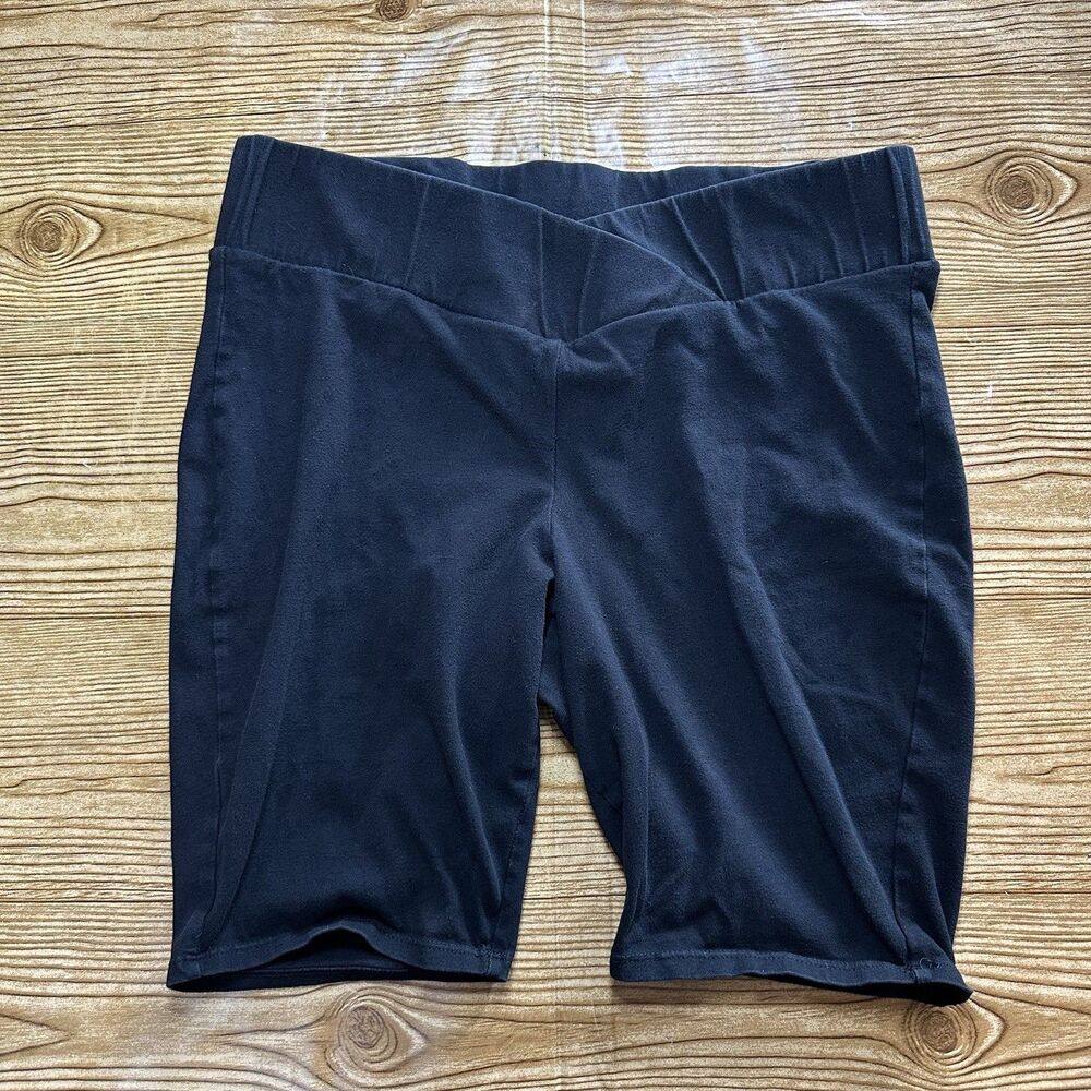Torrid Black Biker Shorts Size 1 1X 14/16 High‎ Waist Stretch